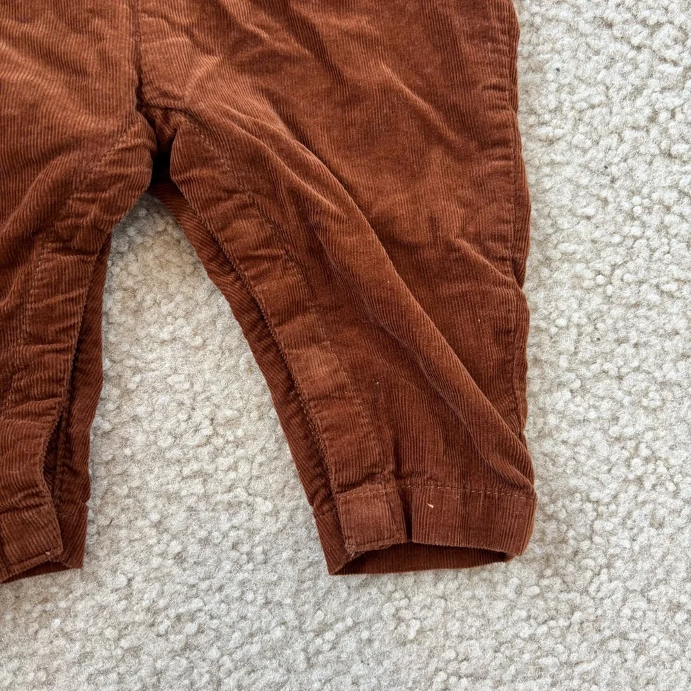 Old Navy Baby Boy Brown Corduroy Jumpsuit Size 6-12 Months